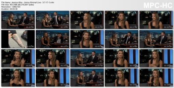 Jessica Alba - Jimmy Kimmel Live - 3-7-17