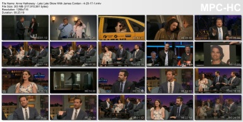 Anne Hathaway - Late Late Show with James Corden - 4-20-17